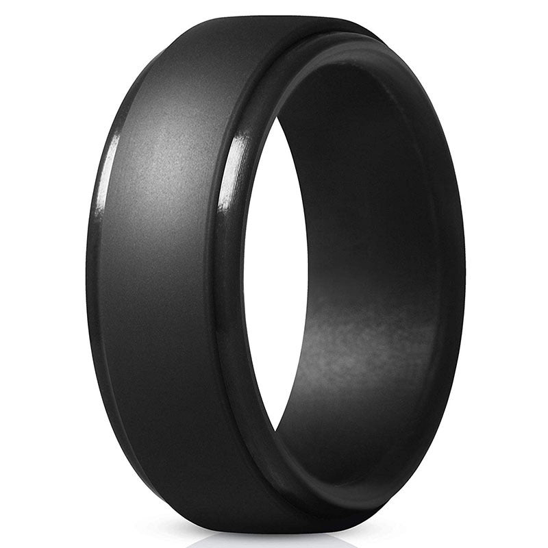 Curved Silicone Unisex Ring - Multiple Colors