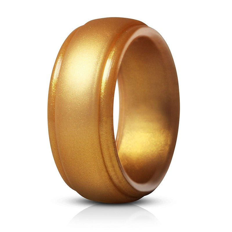 Curved Silicone Unisex Ring - Multiple Colors