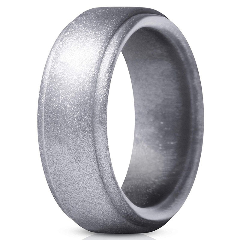 Curved Silicone Unisex Ring - Multiple Colors