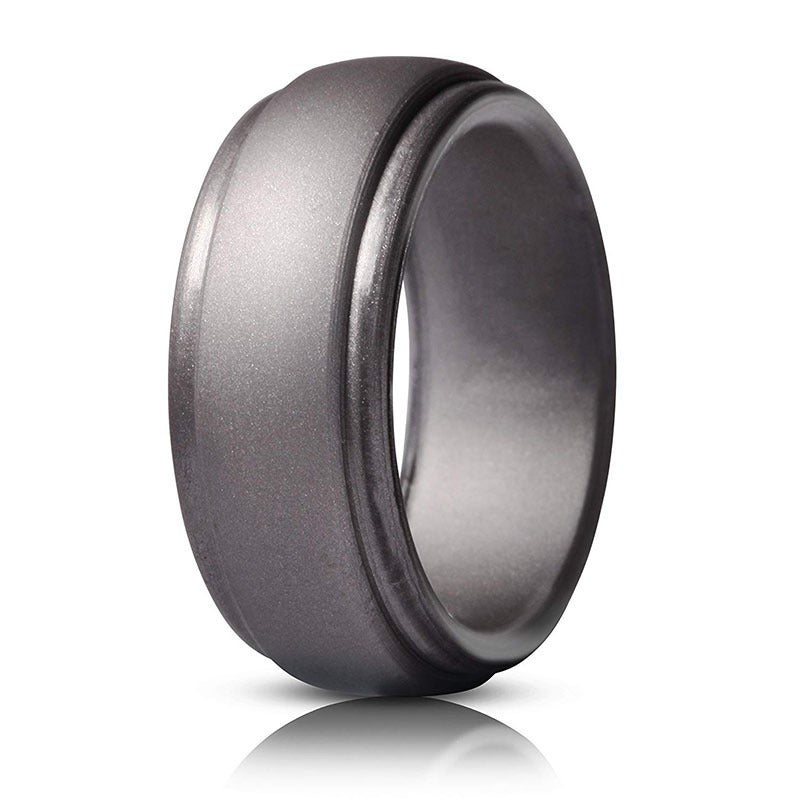 Curved Silicone Unisex Ring - Multiple Colors