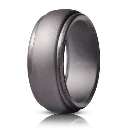 Curved Silicone Unisex Ring - Multiple Colors