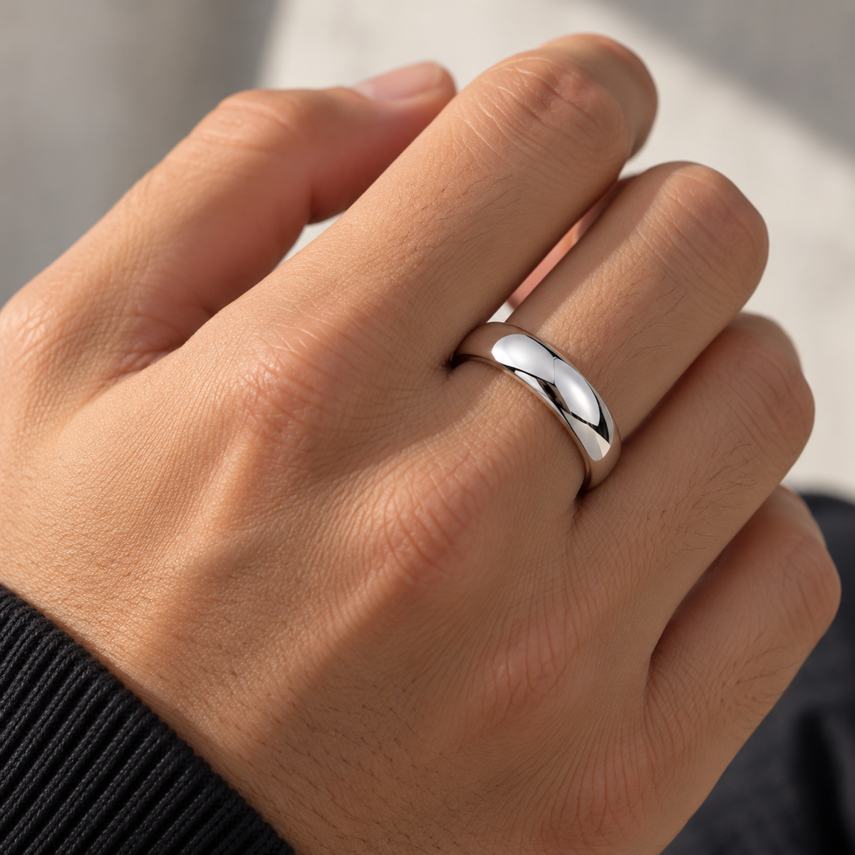 925 Sterling Silver Couple Ring