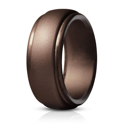 Curved Silicone Unisex Ring - Multiple Colors