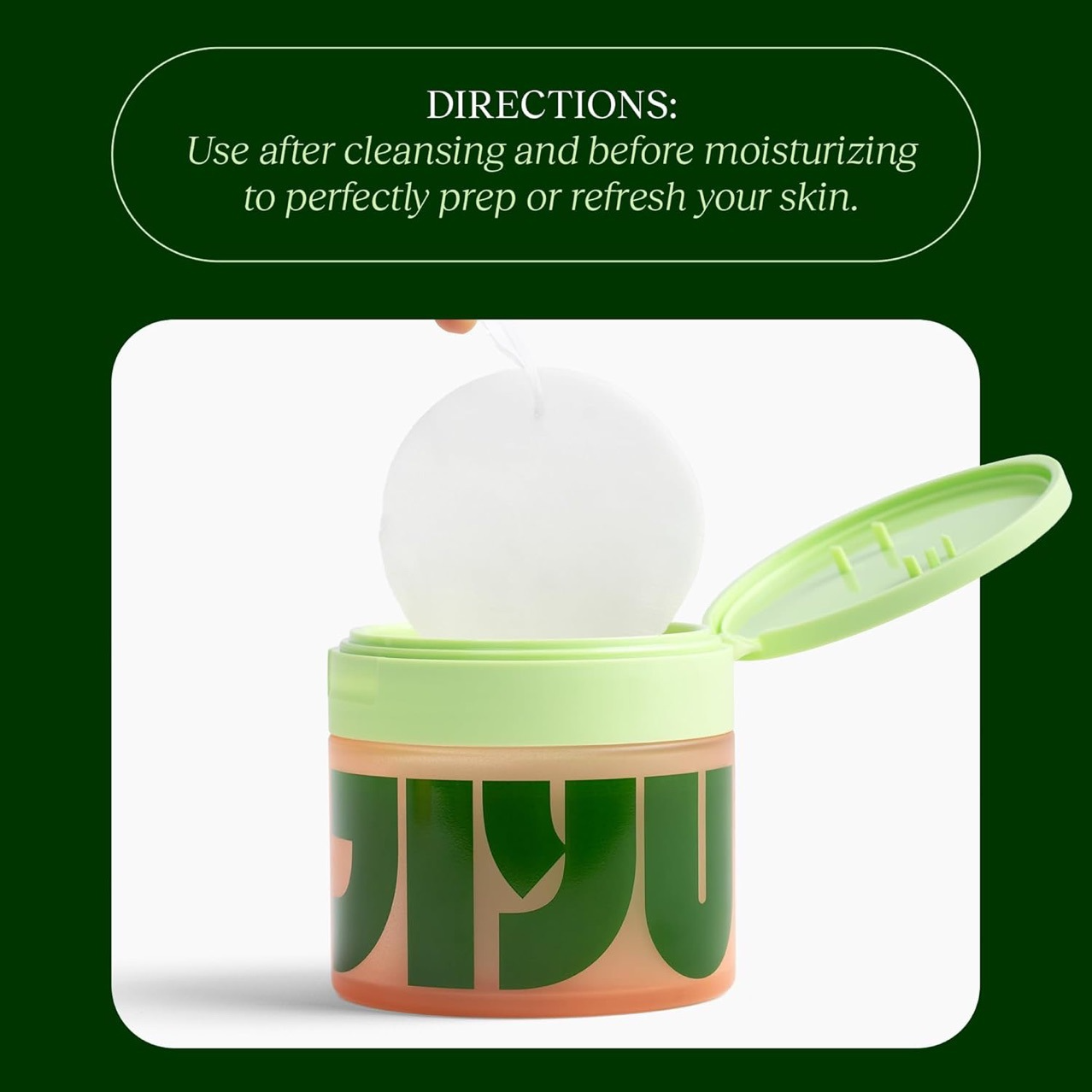Wrinkle Minimizing Centella Asiatica Toner Pads - Anti-Wrinkle Cotton Facial Pads