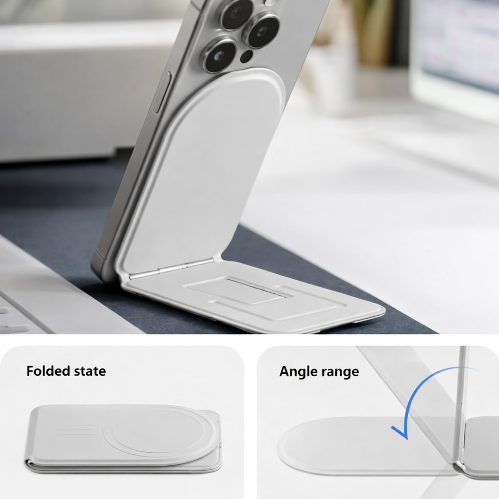 Multifunctional Leather Selfie Phone Stand