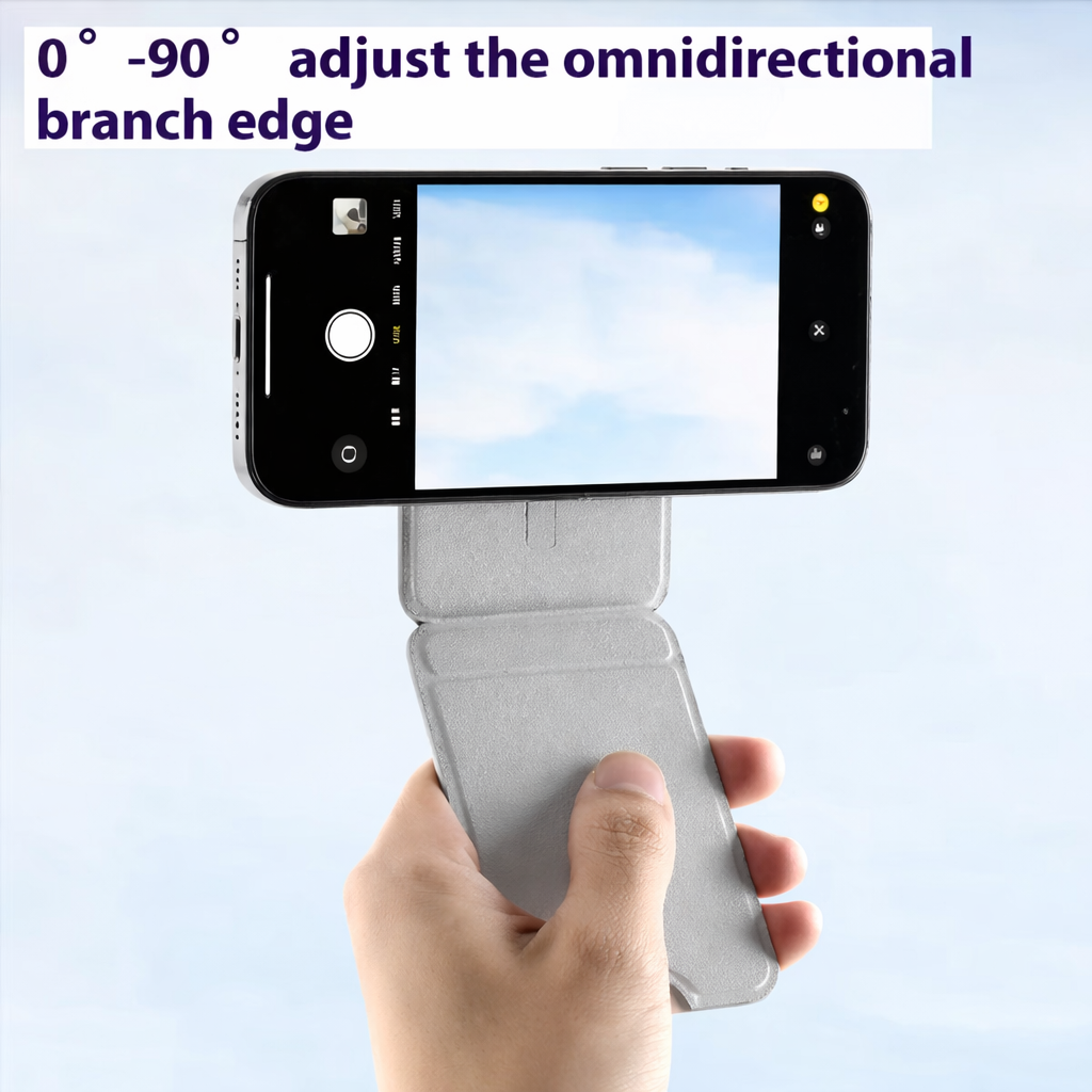 Multifunctional Leather Selfie Phone Stand