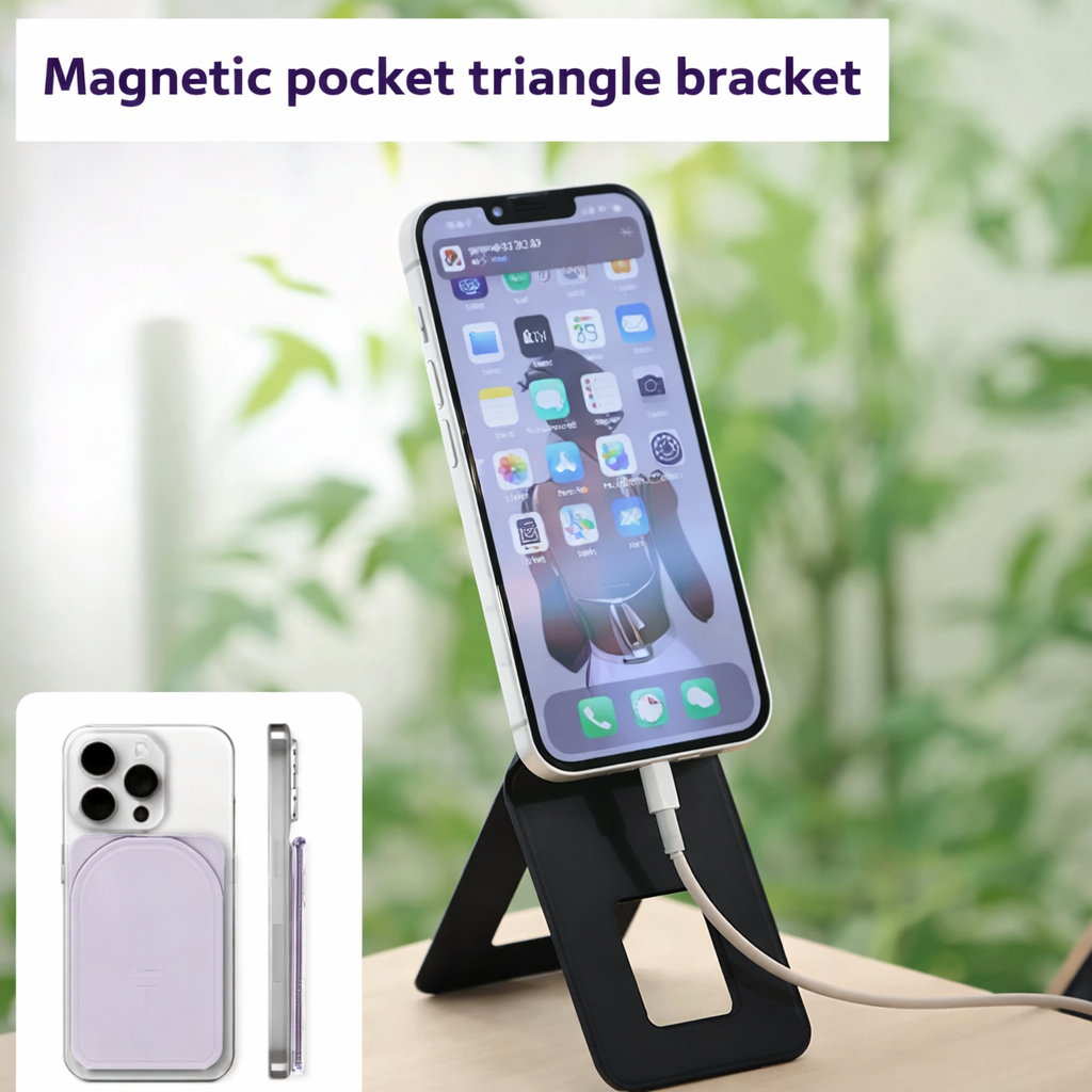 Multifunctional Leather Selfie Phone Stand
