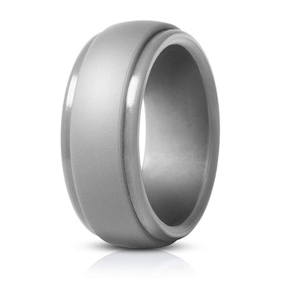 Curved Silicone Unisex Ring - Multiple Colors